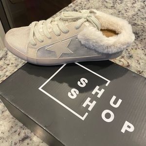 Shu Shop Pinah Cozy Sneaker Mule Gold